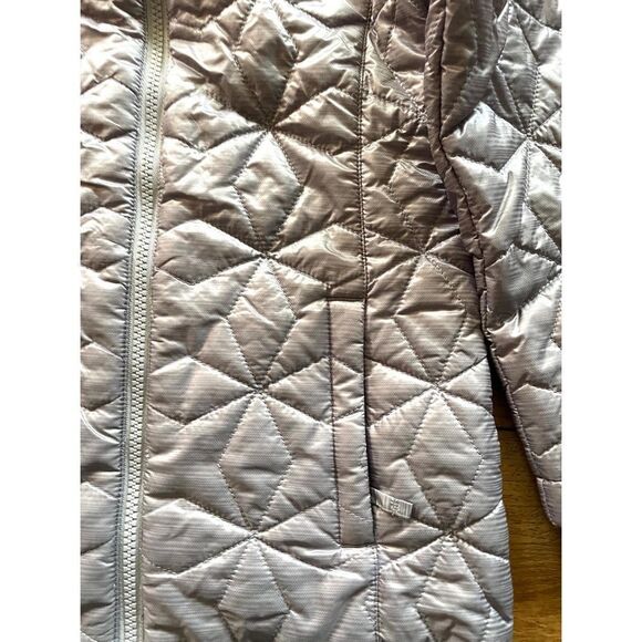 L.L. Bean Silver / Gray / Purple Quilted Jacket Girls Size Small 5/6 295291 - Picture 6 of 10